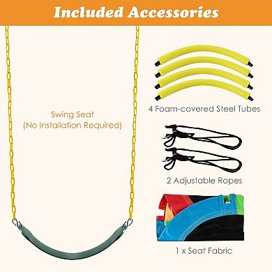 2 Pack Swing Seat Replacement and Saucer Tree Swing for Playsets Without Stand