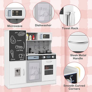 Pretend Play Kitchen with Utensils for Kids Aged 3+