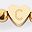 Gold Tone Letter C