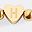 Gold Tone Letter H