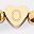 Gold Tone Letter O
