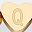 Gold Tone Letter Q