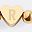 Gold Tone Letter R