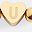 Gold Tone Letter U