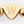 Gold Tone Letter W