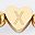 Gold Tone Letter X