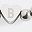 Silver Tone Letter B