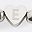 Silver Tone Letter E