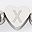 Silver Tone Letter X