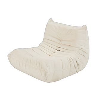 Comfort Bean Bag Lounger Chair with High-Density Foam for Adults, No Assembly Required