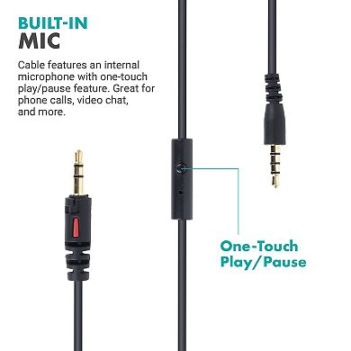 Movo MH-100 Hi-Fi Studio Headphones with Microphone