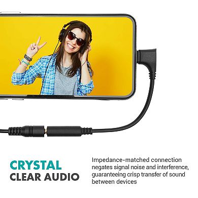 Movo IMA-3 Female 3.5mm TRRS to Lightning Adapter