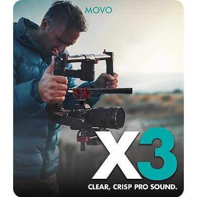 Movo X3-II 11-inch XLR Supercardioid Shotgun Condenser Microphone for Camera