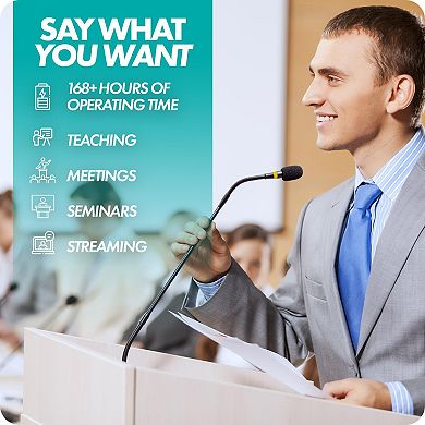 Movo GM-9 XLR Gooseneck Microphone with Interface with XLR Output