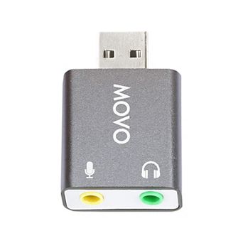 Movo USB-AC1 TRRS Mic. to USB 2.0 Sound Card Adapter