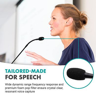 Movo GM-5 USB Gooseneck Microphone for Computers