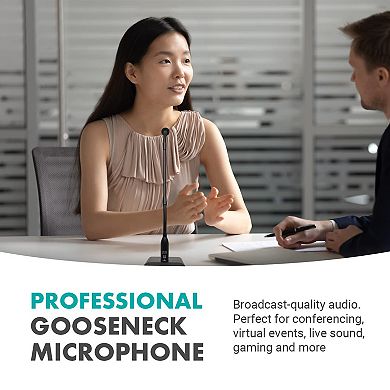 Movo GM-5 USB Gooseneck Microphone for Computers