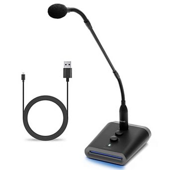 Movo GM-7 USB Gooseneck Microphone for Computers