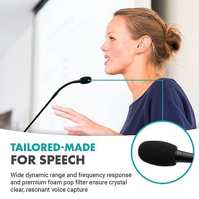 Movo GM-7 USB Gooseneck Microphone for Computers