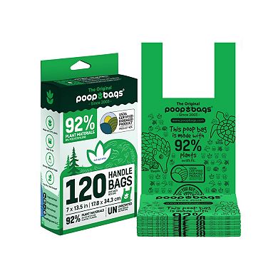 The Original Poop Bags® 120 Count Handle Tie Pet Waste Bags