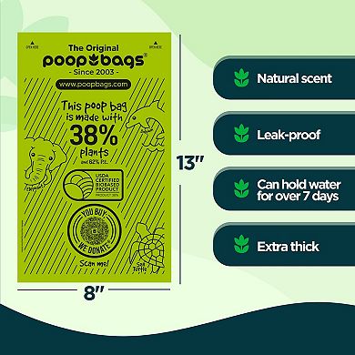 The Original Poop Bags® Bulk 300 Count Pet Waste Bags