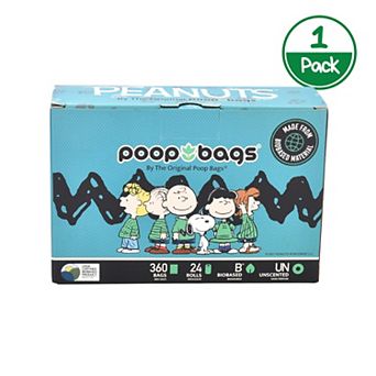 The Original Poop Bags® Peanuts Snoopy 360 Count (24 Rolls) Unscented Pet Waste Bags