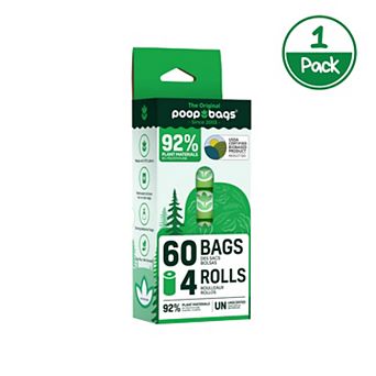 The Original Poop Bags® 60 Count (4 Rolls) Pet Waste Bags