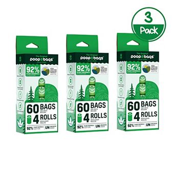 The Original Poop Bags® 3-Pack of 60 Count Dog Waste Bags (180 Bags)