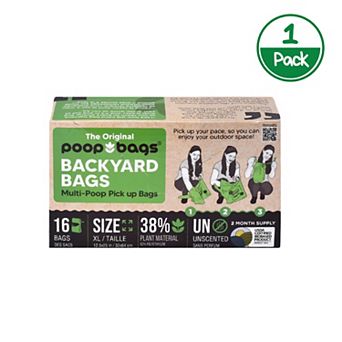 The Original Poop Bags® 16 Count Pick-up Backyard Bags