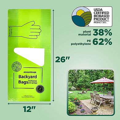 The Original Poop Bags® 16 Count Pick-up Backyard Bags