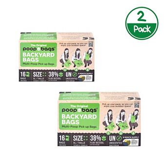 The Original Poop Bags® 16 Count Pick-Up Backyard Bags 2-Pack (32 Bags)