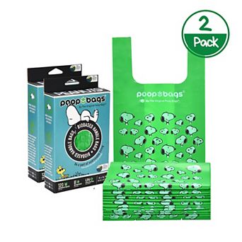 The Original Poop Bags® Peanuts Snoopy 120 Count Handle Tie Pet Waste Bags 2-Pack (240 Bags)