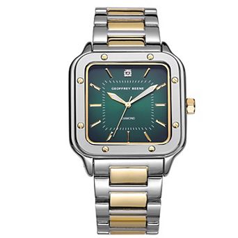 Geoffrey Beene Men's 41mm Genuine Diamond Bracelet Watch