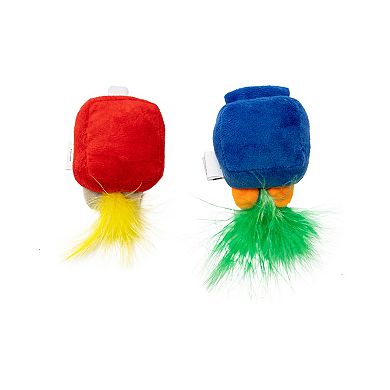 Meow 2-Piece Milk & Juice Catnip Plush Toy Pack