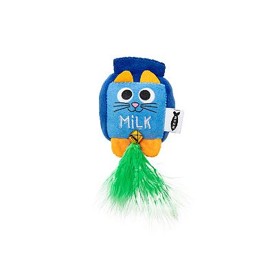 Meow 2-Piece Milk & Juice Catnip Plush Toy Pack