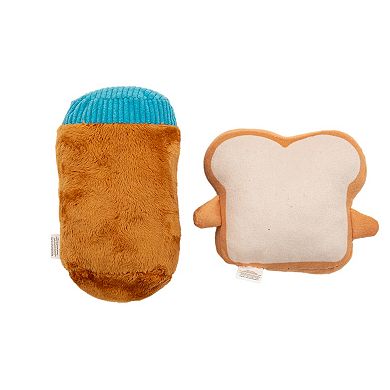 WOOF® 2-Piece Skippy Jar Toast Plush Pet Toy