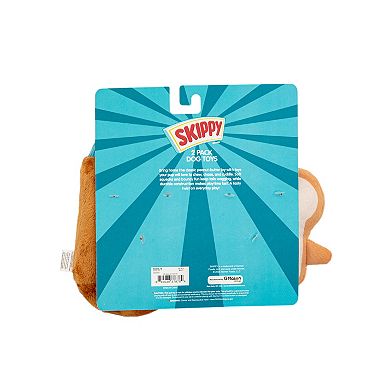 WOOF® 2-Piece Skippy Jar Toast Plush Pet Toy
