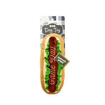 WOOF® Game Day Hotdog Plush Pet Toy