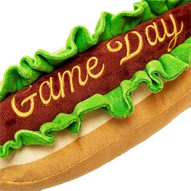 WOOF® Game Day Hotdog Plush Pet Toy