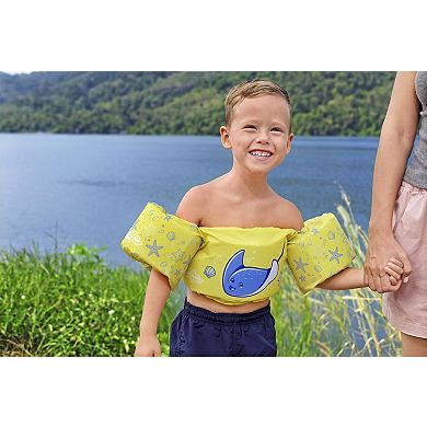 Bestway Puddle Jumper Fabric Kids Stingray Life Vest with Armbands