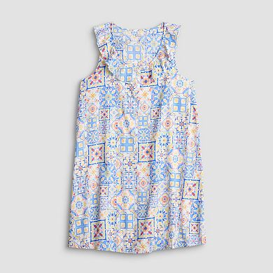 Women's Croft & Barrow Woven Ruffled Sleepshirt