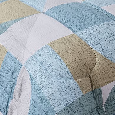 Sweet Home Collection Geo-Aqua Comforter Set