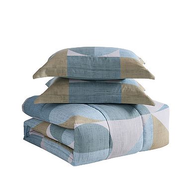 Sweet Home Collection Geo-Aqua Comforter Set