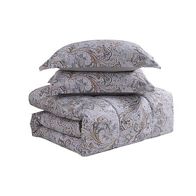 Sweet Home Collection Watercolor Paisley Comforter Set
