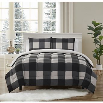 Sweet Home Collection Buffalo Plaid Comforter Set