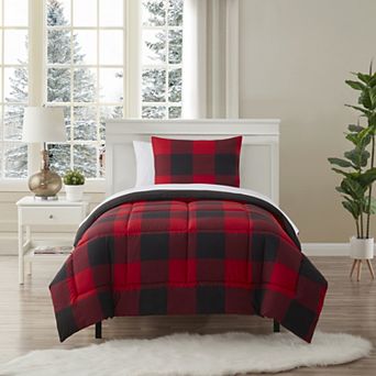 Sweet Home Collection Buffalo Plaid Comforter Set
