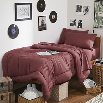 Sweet Home Collection 7 pc Campus Ready Dorm Bedding Bundle