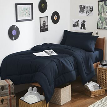 Sweet Home Collection 7 pc Campus Ready Dorm Bedding Bundle