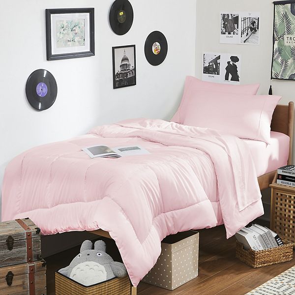 Sweet Home Collection 7-Piece Campus Ready Dorm Bedding Bundle