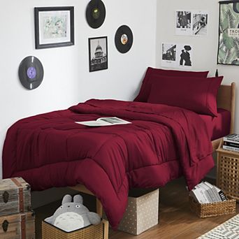 Sweet Home Collection 7 pc Campus Ready Dorm Bedding Bundle